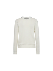 Mos Mosh MMRelena prep V neck knit ecru