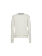 Load image into Gallery viewer, Mos Mosh MMRelena prep V neck knit ecru
