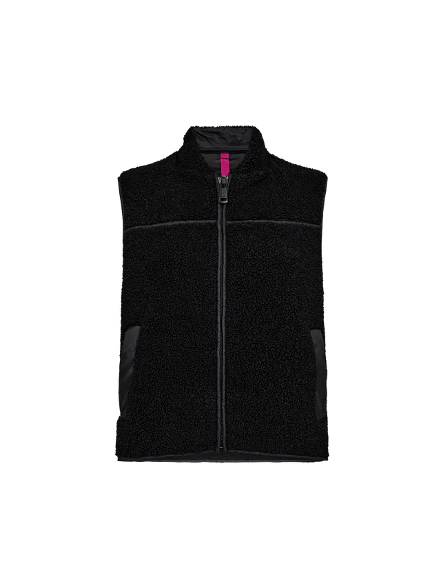Mos Mosh MMRowe Teddy Waistcoat Black