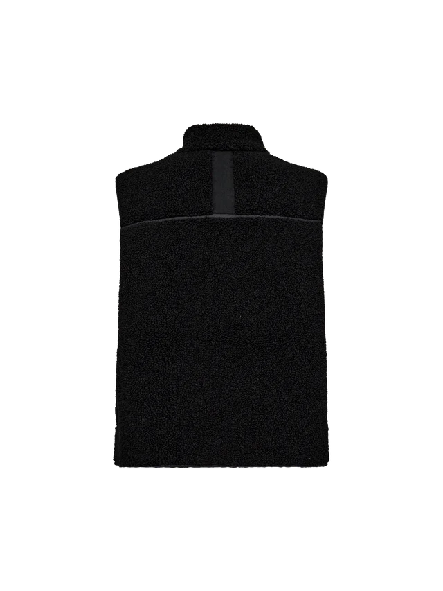 Mos Mosh MMRowe Teddy Waistcoat Black