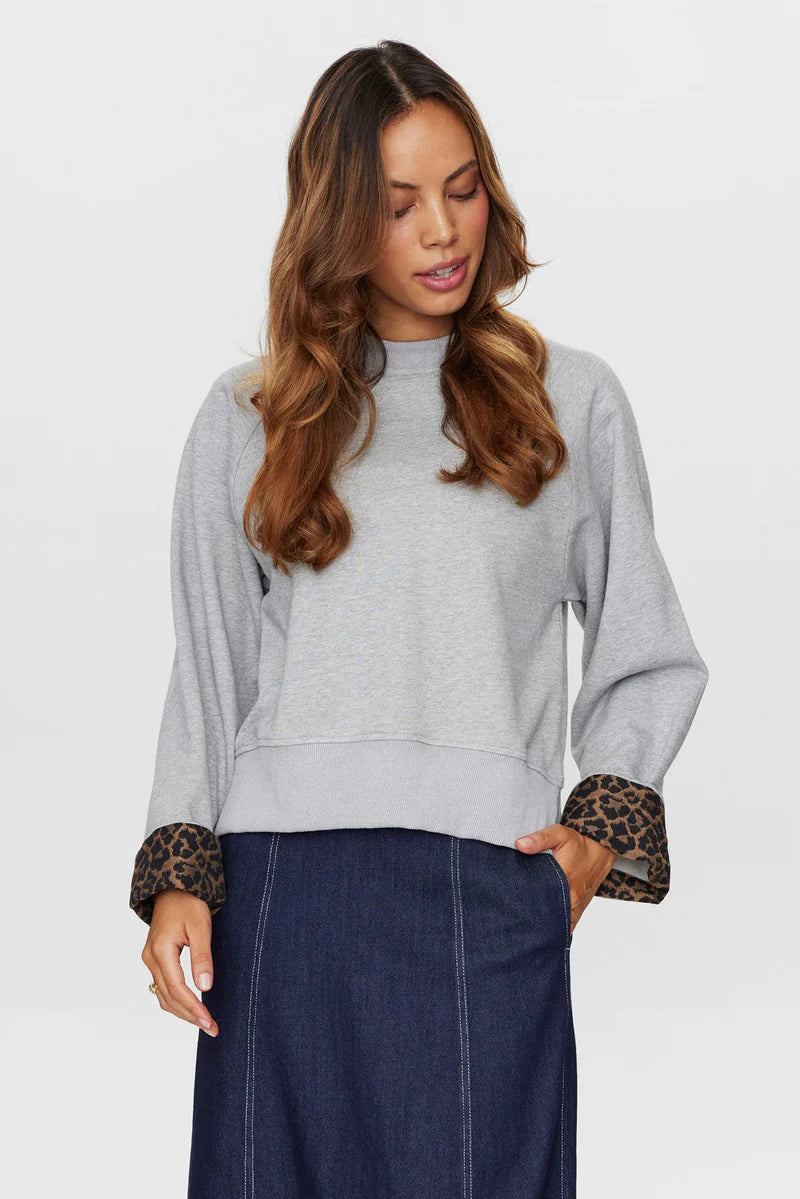 Numph Nuzari Sweat Grey