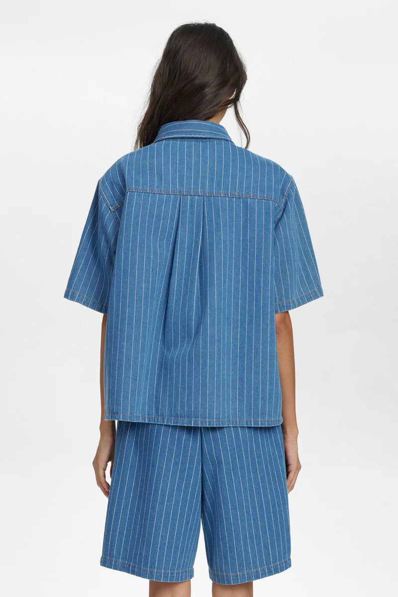 Numph Nulucie Shirt dark blue denim