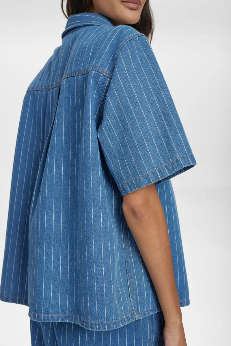 Numph Nulucie Shirt dark blue denim