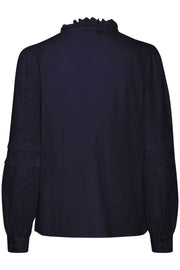 Pulz Pzkatana ls shirt navy