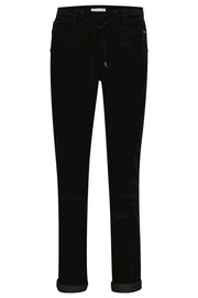 Red Button Tessy Velvet Trousers Black