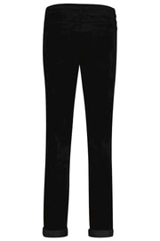 Red Button Tessy Velvet Trousers Black
