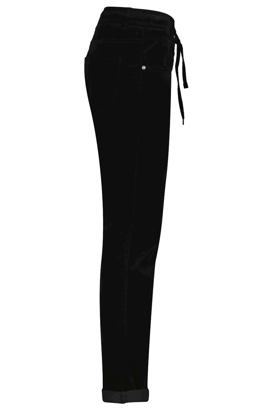 Red Button Tessy Velvet Trousers Black