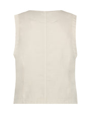 Red Button SRB4506 waistcoat cotton linen pearl