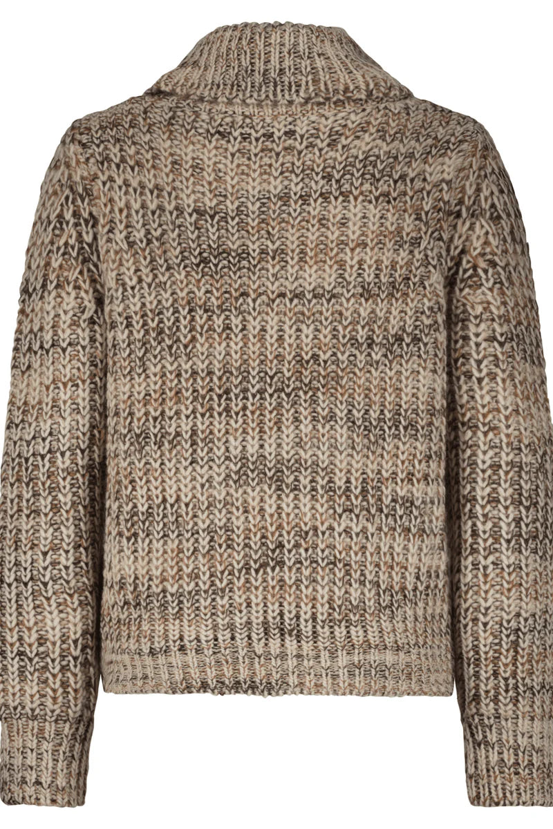 Red Button SRB4741 Cocoon multi sweater brown
