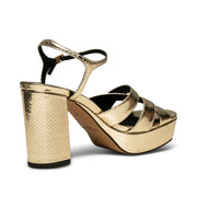 Shoe The Bear Nova Strap Leather Gold