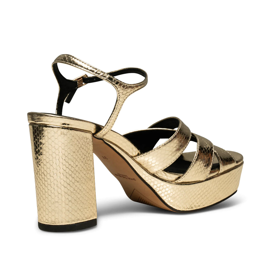 Shoe The Bear Nova Strap Leather Gold