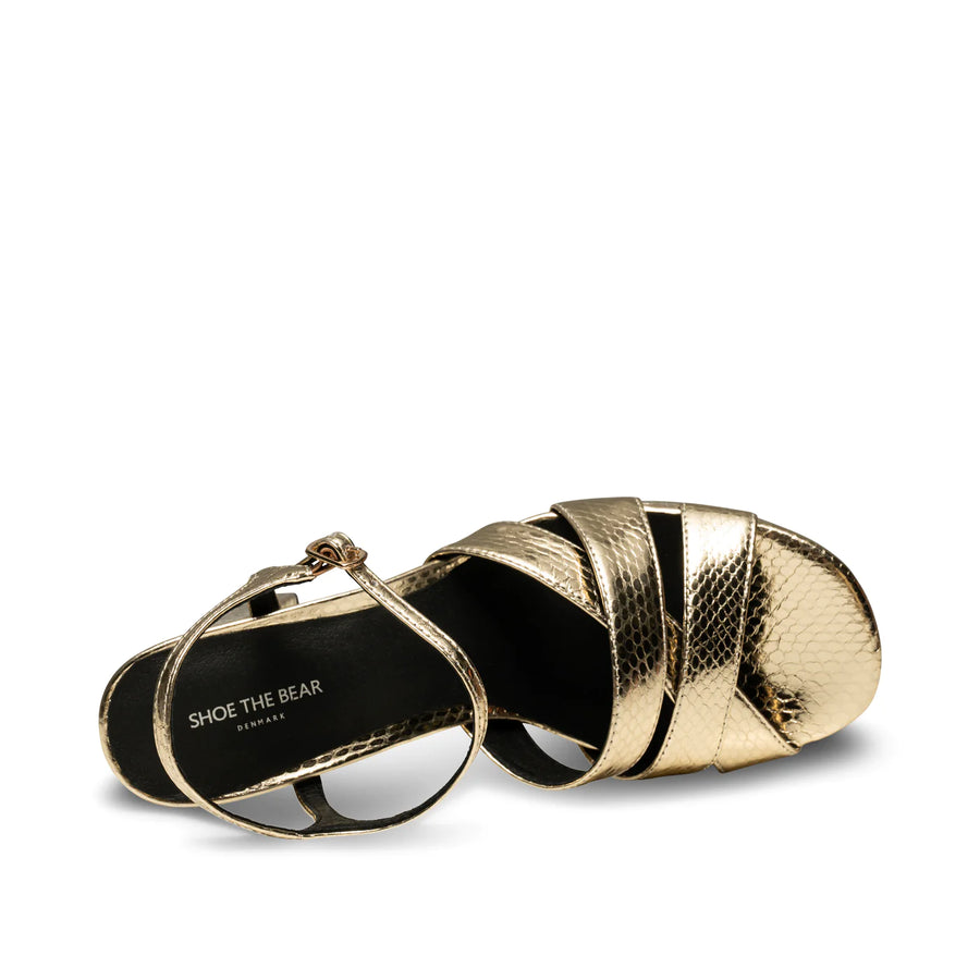 Shoe The Bear Nova Strap Leather Gold