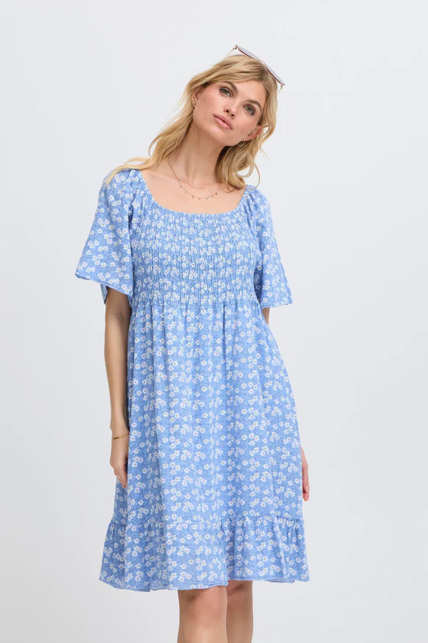 Sorbet SBalexa SF short dress blue floral