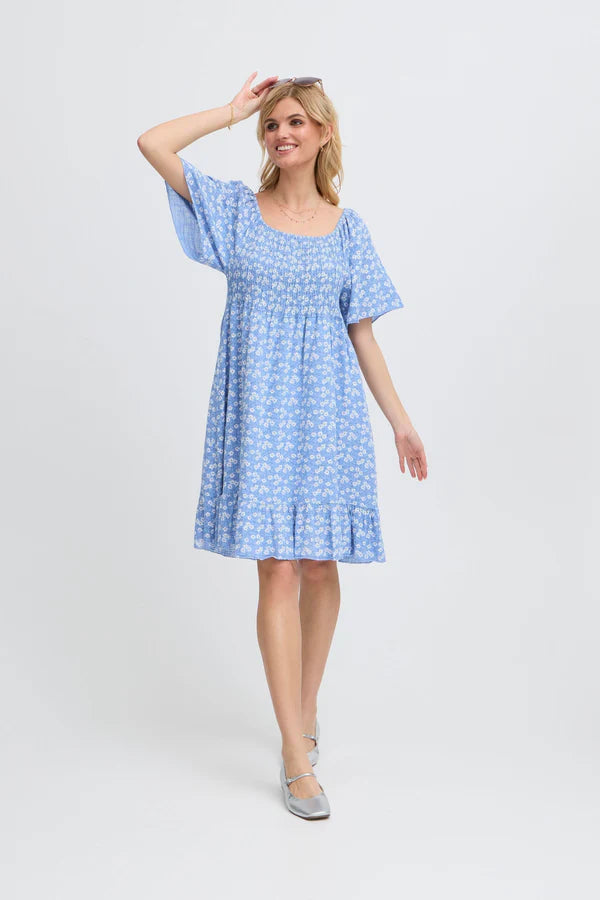 Sorbet SBalexa SF short dress blue floral