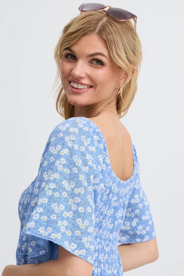 Sorbet SBalexa SF short dress blue floral