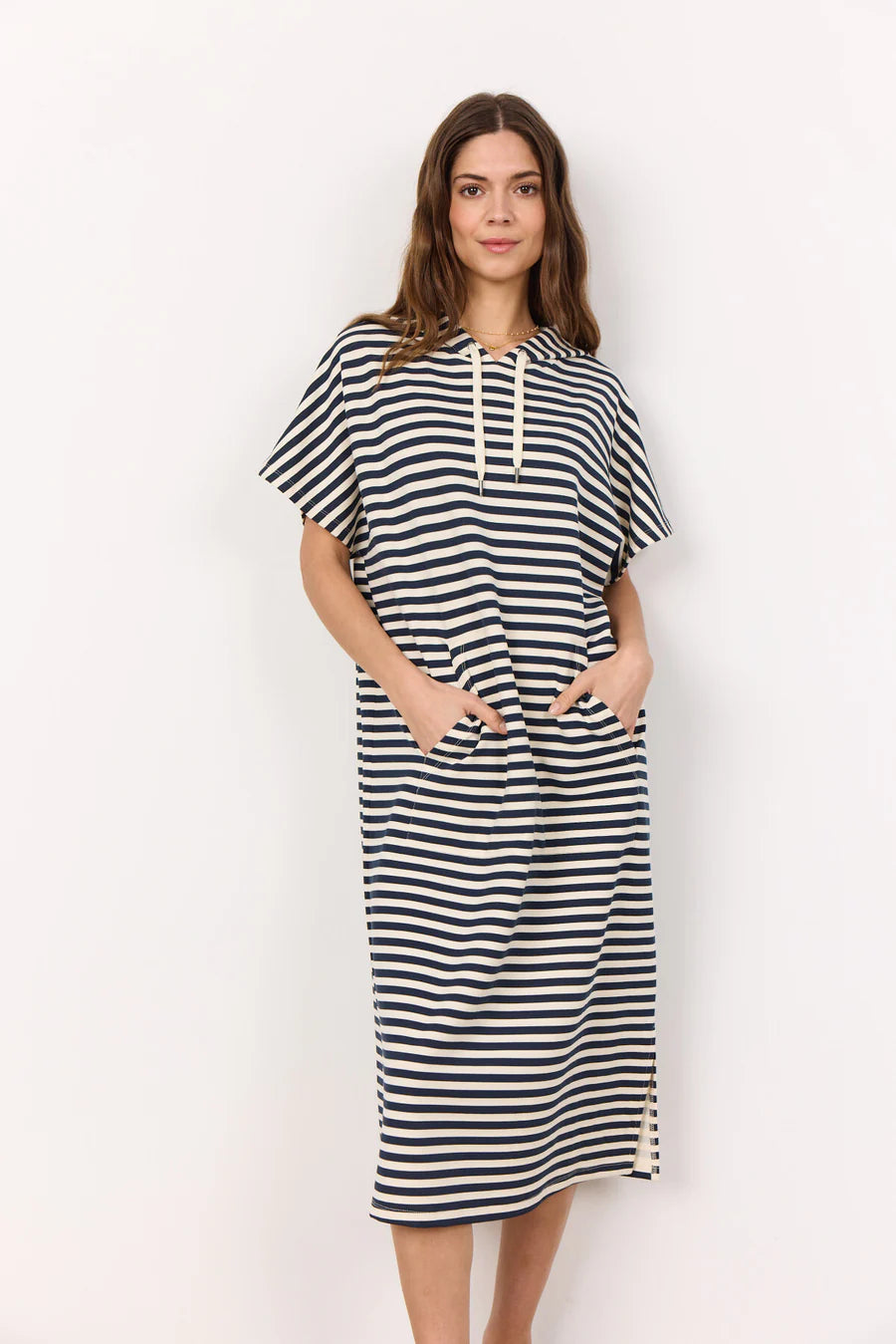 Soya Concept SC Banu 35 Navy stripe dress