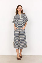 Load image into Gallery viewer, Soya Concept SC Banu 35 Navy stripe dress
