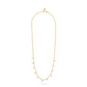 Talis Chains Ball Chain Necklace CZ drop