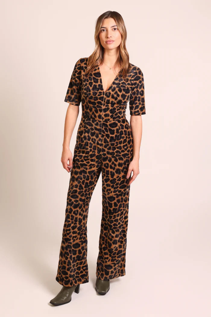 Traffic People Clan Jumpsuit black animal