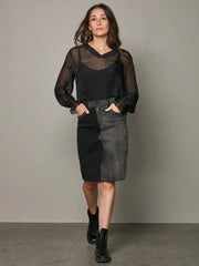 Nu Denmark Venia Skirt Black Mix