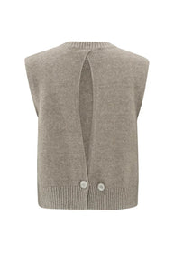 Yaya 01-000402-410 Soft Vest Dark Sand