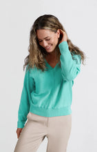 Load image into Gallery viewer, YAYA 01-000428-501 soft sweater with v neck
