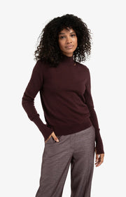 YAYA 01-000532-511 Fine knit sweater fudge