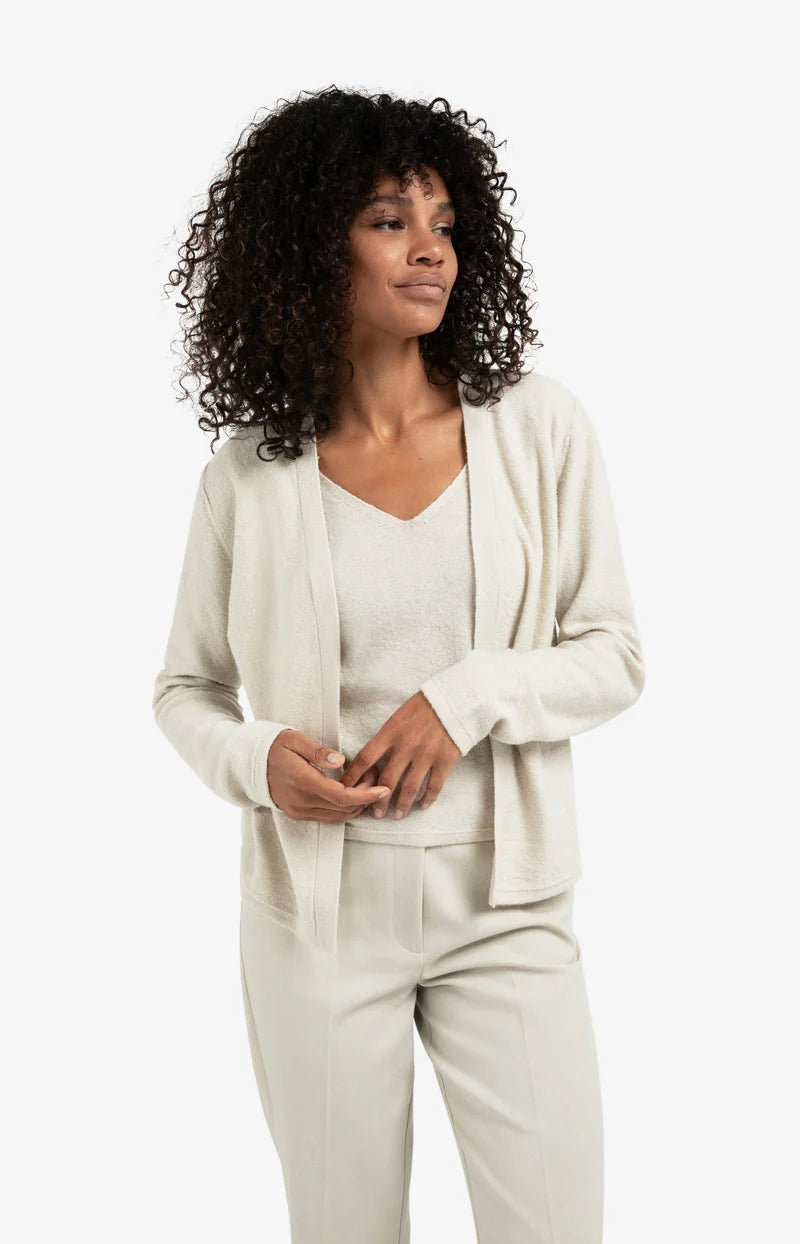 YAYA 01-000533-511 knitted cardigan matching grey