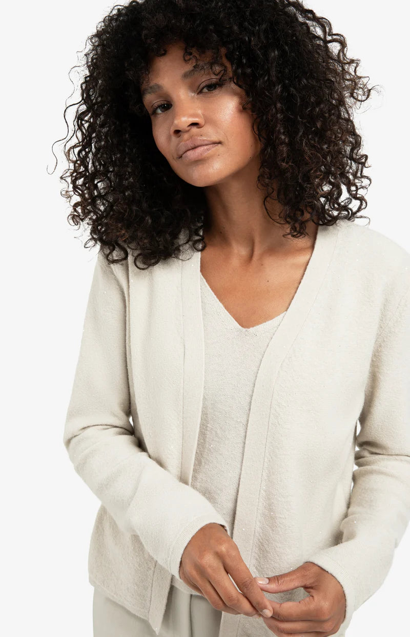 YAYA 01-000533-511 knitted cardigan matching grey