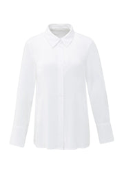 YAYA 01-201185-511 Blouse with subtle button detail white