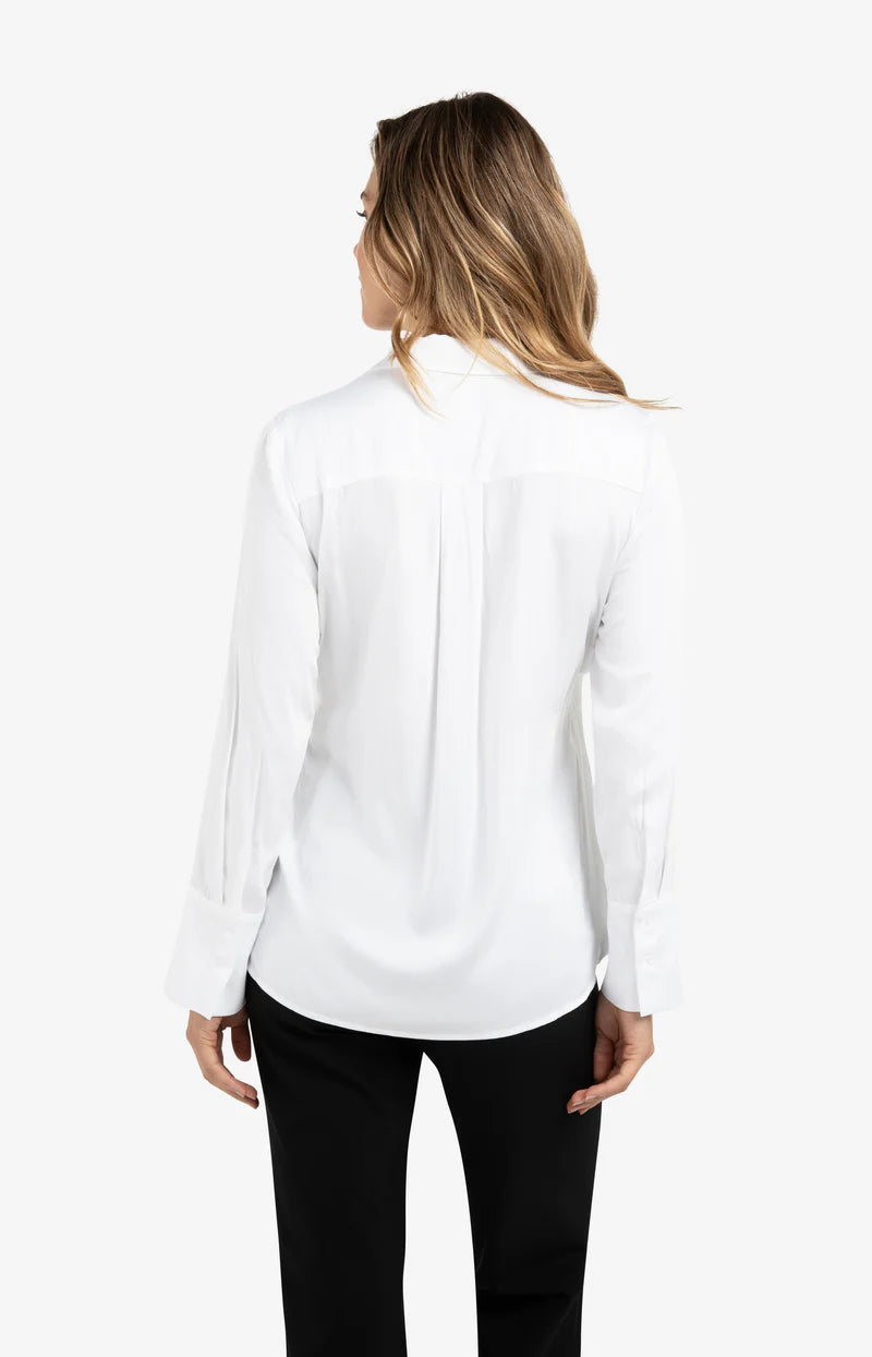 YAYA 01-201185-511 Blouse with subtle button detail white