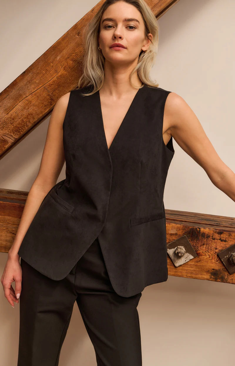 YAYA 01-521006-511 fitted gilet black