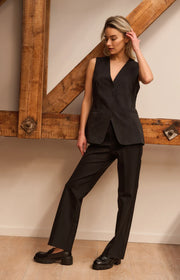 YAYA 01-521006-511 fitted gilet black