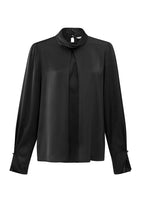 Load image into Gallery viewer, YAYA 01-701246-411 BLACK TURTLENECK BLOUSE
