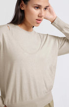 Load image into Gallery viewer, Yaya 01-000443-502 sweater with deep round neck
