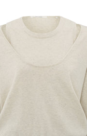 Yaya 01-000443-502 sweater with deep round neck
