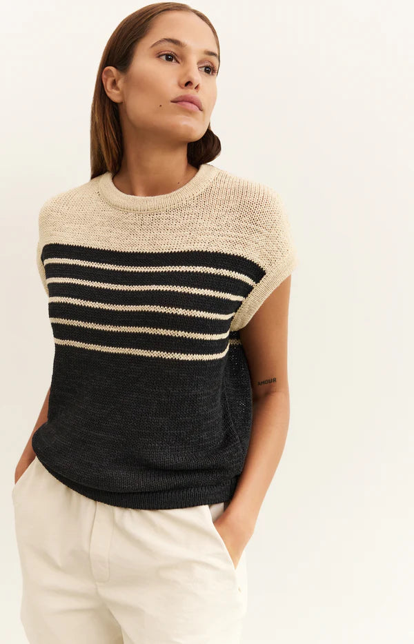 Yaya 01-000470-505 sleeveless knitted top