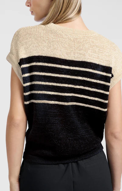 Yaya 01-000470-505 sleeveless knitted top