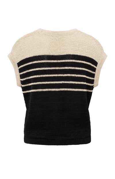 Yaya 01-000470-505 sleeveless knitted top