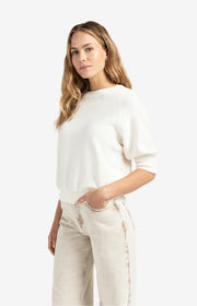 Yaya 01-000482-507 Raglan sewater with subtle balloon