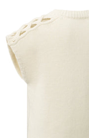 Yaya 01-000511-510 sleeveless sweater cable