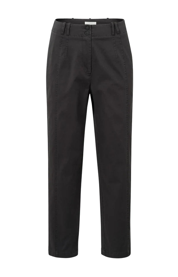 Yaya 01-30113-503 Cotton Woven high waisted trouser
