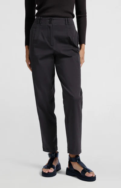 Yaya 01-30113-503 Cotton Woven high waisted trouser