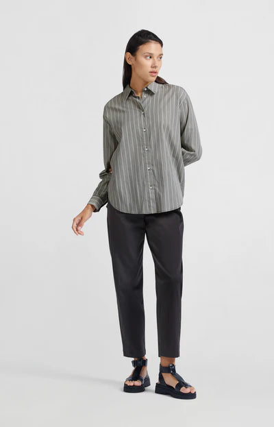 Yaya 01-30113-503 Cotton Woven high waisted trouser