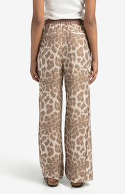 Yaya 01-301207-507 Airy leopard print trousers