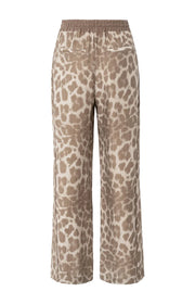 Yaya 01-301207-507 Airy leopard print trousers