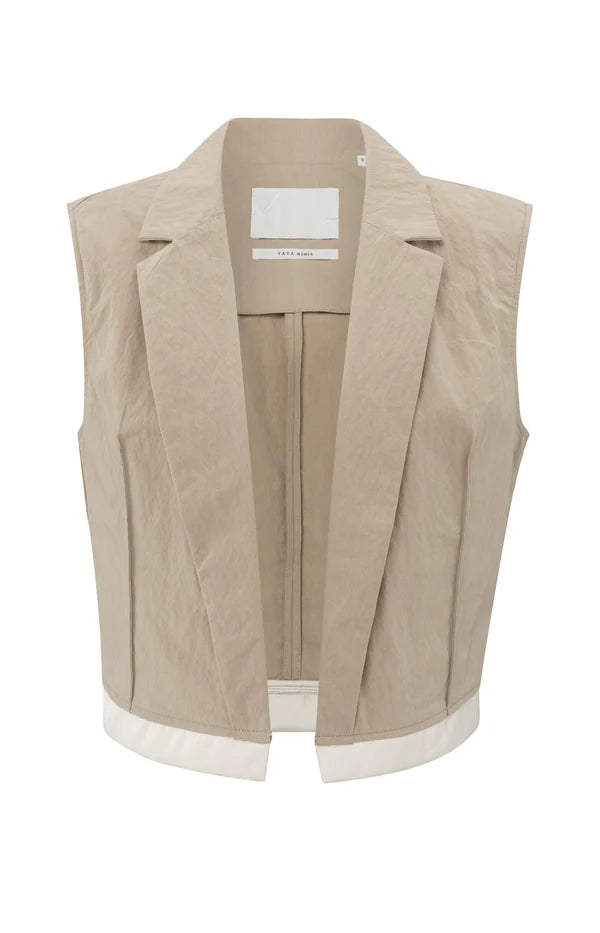 Yaya 01-521001-503 Sleeveless cotton gilet