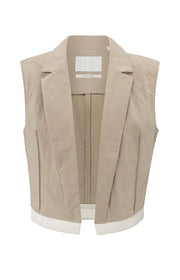 Yaya 01-521001-503 Sleeveless cotton gilet