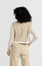 Yaya 01-521001-503 Sleeveless cotton gilet