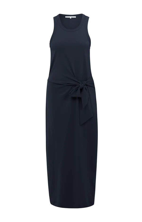 Yaya 01-609177-506 sleeveless dress navy